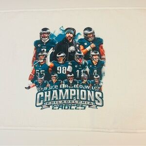 Philadelphia Eagles Super Bowl Champions Graphic fingertip towel